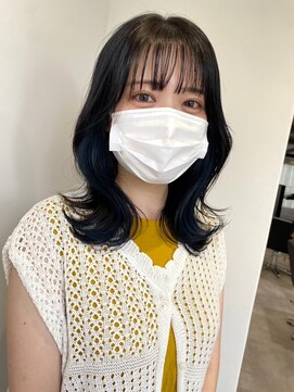 ツキ 横浜店(tuki) イヤリングカラーインナーカラーハイライトフェイスフレーミング