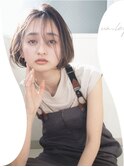 【un le pont西梅田】大人かわいい☆前下がりハイライトベージュ
