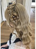 編み込みアレンジ