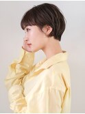 丸みショート/アッシュブラウン/大人可愛い［東銀座/銀座］