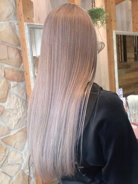 リード バイ ラグーン(LEAD by LAGOON) ダブルカラーピンクベージュベージュカラーケアブリーチレイヤー