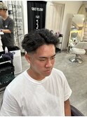 ハイライト/マッシュパーマ/束感/波巻き/メンズ1