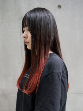 ビュートリアム 梅田(BEAUTRIUM) 暖色カラー/ロング/ぱっつん