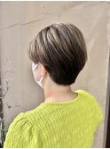 ハイライト/メッシュ/デザインカラー/刈り上げショート