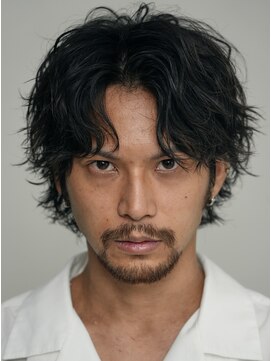 フィフス 渋谷(fifth) 波巻きスパイラルパーマ無造作シャドウパーマメンズカット渋谷