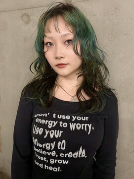 シティ(sity.) レイヤーカット デザインカラー グリーンカラー