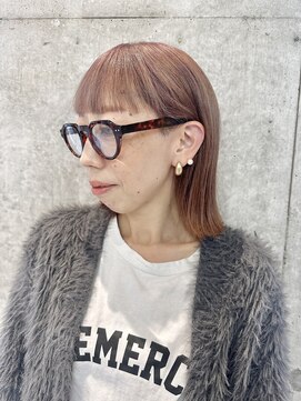 カケル(×.) ピンクベージュ/ヘルシーボブ/ワイドバンク