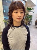 カジュアルなカール感のウルフレイヤー