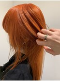 ダブルカラー，オレンジ，ビビットカラー【草加】