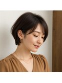 エレガント美フォルムショートボブ 20代 30代 40代 50代 60代