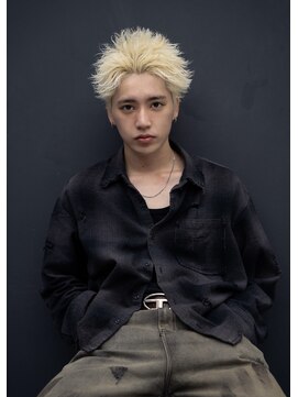 マール 矢場町(MARL) メンズスパイキーショートブロンド