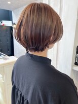 キャアリー(Caary)&nbsp;福山人気丸みショートボブ艶っとマロンベージュ20代30代小顔美髪