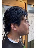 ラルス(Larus) MEN’S HAIR/波巻きツイストスパイラル/リバースセンターパート