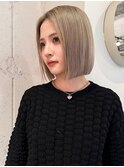 切りっぱなしボブ ハイトーンボブ ストレートボブ