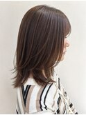 春カラー◆レイヤーミディアム×韓国風髪質改善ストレート