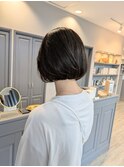 抜け感たっぷり！大人韓国ボブ