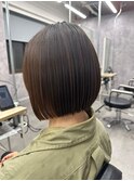アンブレラカラー前髪クールショートイメチェン