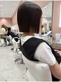 切りっぱなしボブ/縮毛矯正/髪質改善ストレート