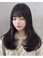アトラスサロン 札幌大通り(Atras.salon)&nbsp;暗髪でも透ける髪質改善レイヤーセミロング
