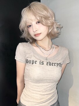 ジィルム 高崎西口店(XELM) 韓国レイヤーカット/ブリーチ/グレージュ/ハッシュカット/群馬県