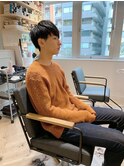 くせ毛風パーマ ショートレイヤー ソフトツーブロック