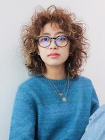 アイティー バイ アルバム 中野店(IT by ALBUM)&nbsp;無造作パーマヘア_Aラインボブマロンベージュ_8336