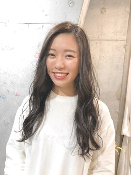 マノハル(MANOHARU) 【わだロング】韓国風ヨシンモリ大人可愛いダークグレージュ