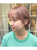 ハイトーンショート/ミルクティーカラー【横浜】