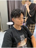 ツイストパーマツイストスパイラルパーマフェードカットショート