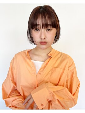 イル(ill) ボブ ツヤカラー イルミナカラー 髪質改善 学割 ミディアム