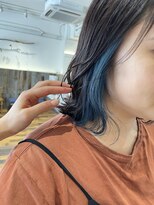 クラップス 杉田店(CLAPS)&nbsp;インナーカラー×ブルー×ボブ