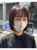 ピンクレッドカラー