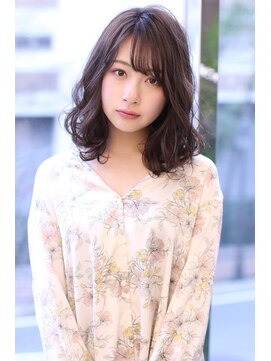 オーロ(ORO) 大人可愛い◎ラベンダーブラウン肩下ボブ