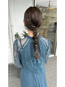 インフィールヘアー(Infeel hair) 編みおろしスタイル