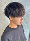ソフトツイストパーマニュアンスパーマメンズパーマ群馬高崎眉毛