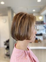 ヘアーサロン イルア 北越谷(hair salon I'LUNA) 明るめアッシュなボブ。7.14