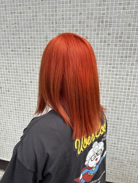 ヘアースペースブルーム ヒーロー 園田店(HAIR SPACE BLOOM hero) オレンジカラー