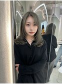 韓国/ハイトーンカラー/ワンホンヘア/レイヤーカット/髪質改善