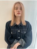 ハイトーンミディアムボブ