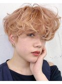 ★ハンサムショート×シャーベットオレンジ★