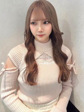 アース コアフュールボーテ 長野駅前店(EARTH coiffure beaute) ホワイトミルクティーベージュ_ハイトーン_ケアブリーチ