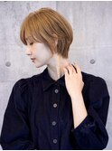 20代30代40代/くびれショート/くすみベージュ