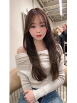 ファンド 千葉(fand)&nbsp;ミディアムレイヤーカット/大人ガーリーシアーベージュ/MANAMI