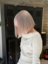 ヲタク(wotaku.)&nbsp;ホワイトブロンドホワイトヘアートリプルカラーケアブリーチボブ