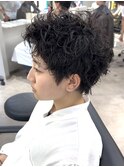 スパイキーショート/ピンパーマ/ツイストカール/メンズパーマ