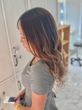 ハーツヘアーズ 五日市店(HEARTS hair's) 6Dエクステ90本／バレイヤージュ風