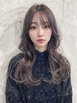 オリンテ バイ レシッド 表参道(orente by rcid) 韓国レイヤーロング美髪グレージュアッシュインナーグレージュ