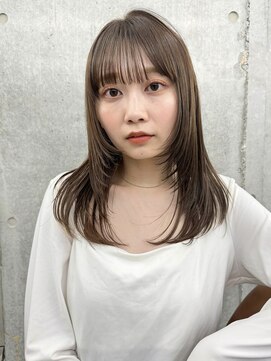 ガーデン 渋谷(GARDEN) ミディアムレイヤー　ブリーチなしカラー　ふんわりミディアム