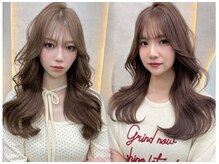 ルノン(LUNON)の雰囲気（韓国風くびれヘア。顔周りカットで小顔×大人可愛いスタイル）