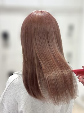 ケンジ 平塚 アネッタ(KENJE annetta) 【ケアブリーチカラー】ピンクベージュ